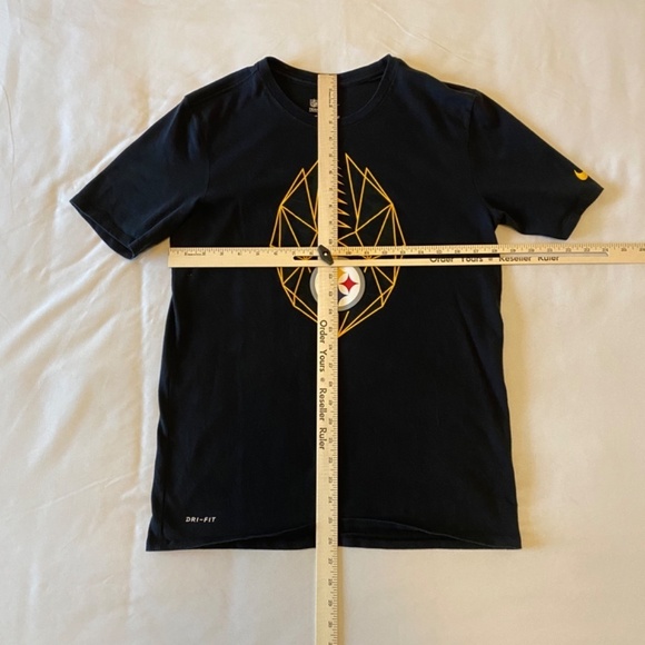 Nike Pittsburgh Steelers-Unisex-Athletic Cut-Dri‎ Fit-T-Shirt-Size Medium - Picture 4 of 8